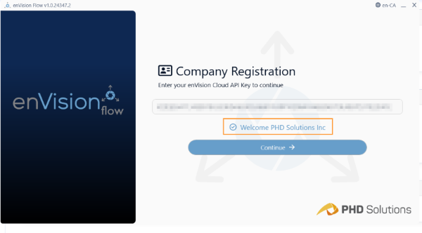 enVision Cloud API Key