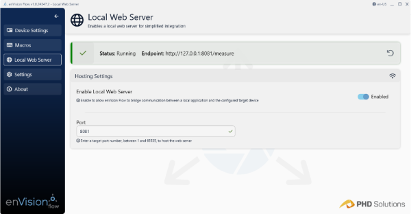 enVisionFlow Local Web Server 1