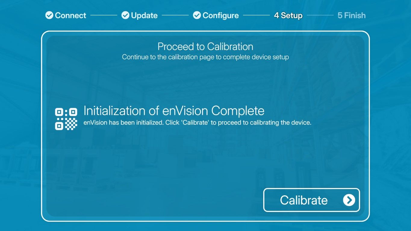 Calibration First Time Start