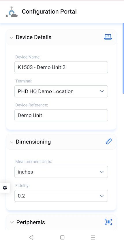 enVision Device Configuration Portal
